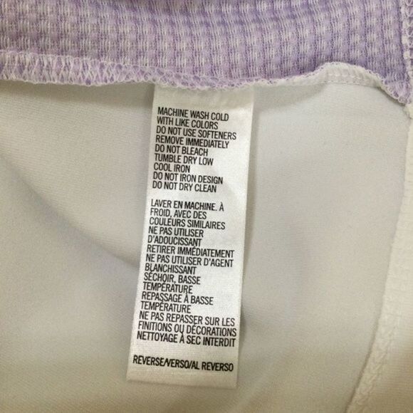 Izod Performance Lavender and White Full Zip Front Jacket Med - Picture 10 of 12